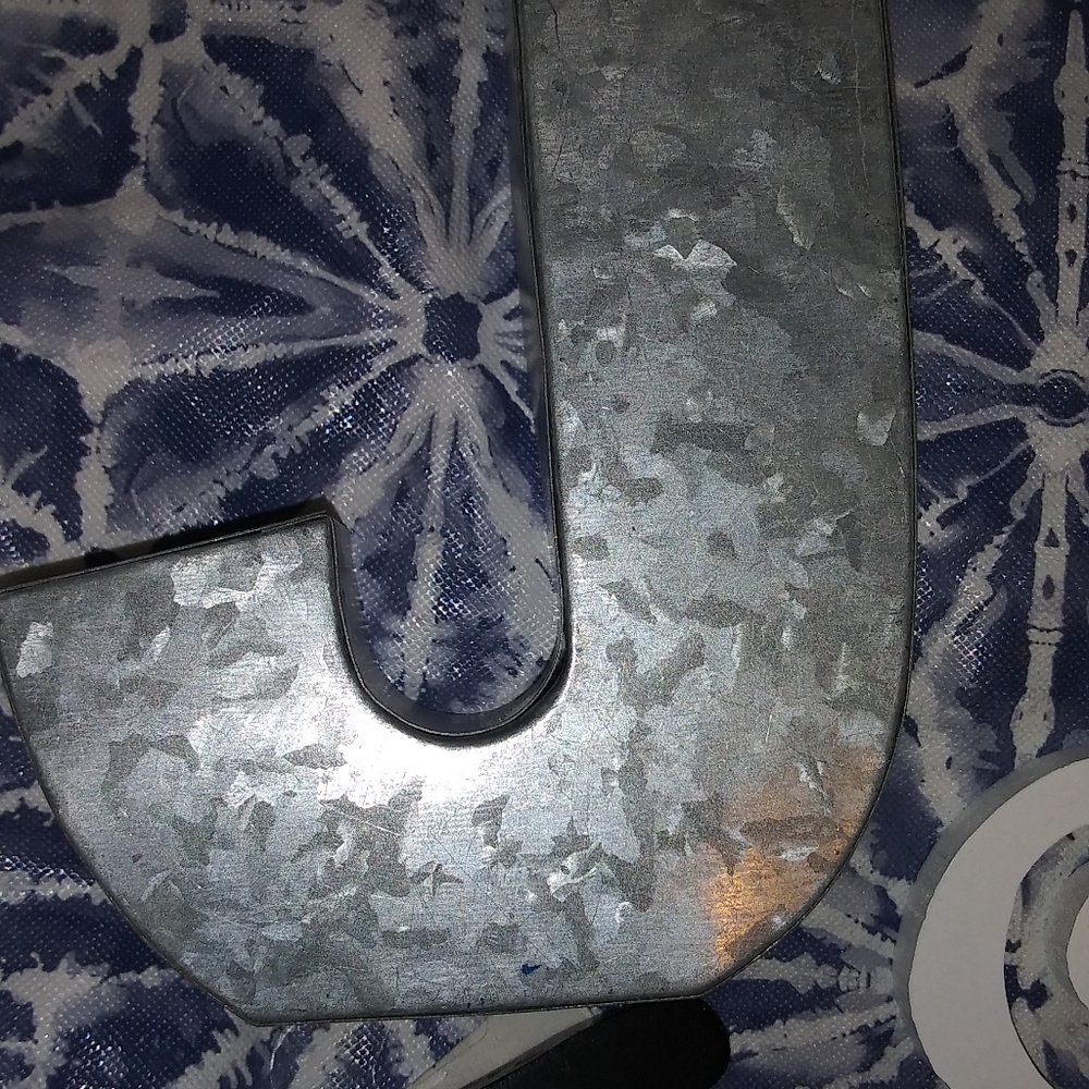 Galvanized J for wall or shelf